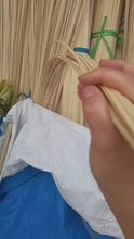 Cargar y reproducir el video en el visor de la galería, Complete size length:195cm/77&quot; Bamboo Strips/Flats for Weaving and other handicraft making
