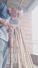 Cargar y reproducir el video en el visor de la galería, Unique Best Raw hand-split Tonkin Bamboo Strips Length(39.4&quot;-67&quot; / 1-1.7m) for Bamboo Fly Rod Crafting&amp;Kite/handicraft making
