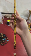 Load and play video in Gallery viewer, Selected Premium Red and Black speckled/Spot Bamboo Stems for Pipe Makers&amp;Crafts making
