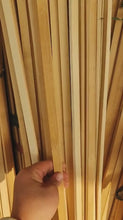 Carica e avvia il video nel visualizzatore di galleria, Bamboo Strips Length(63&quot;/160cm) Varied size for Versatile DIY Projects
