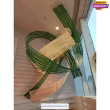 Indlæs billede til gallerivisning Unique offer Length 2.0-6.0Meter thicker Handmade Green Bamboo Strips with bamboo skin for Versatile Crafting and Building&amp;Kite and other handicraft making-NaturalMateriaStudio-NaturalMateriaStudio
