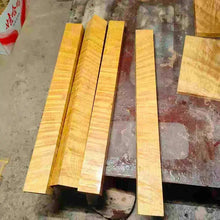 Load image into Gallery viewer, Rare Golden Silk Nanmu Wood Blanks – Multiple Sizes &amp; Custom Cut Available NaturalMateriaStudio
