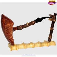 Cargar imagen en el visor de la galería, Selected Black/Brown Bamboo Roots L8-50cm Dia.0.8-1.5cm for Pipe Makers-NaturalMateriaStudio-NaturalMateriaStudio
