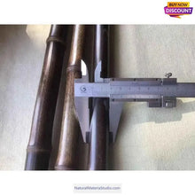 Cargar imagen en el visor de la galería, Selected Premium Black Bamboo Sticks (145cm-155cm) for Crafting Walking/Hiking Canes/Shakuhachi/Flutes（90-95cm)-NaturalMateriaStudio-NaturalMateriaStudio
