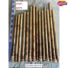 Carica l'immagine nel visualizzatore di Gallery, Selected Spotted Madake Bamboo Poles (L29.5"-39.4"/75-100cm) ID 1.6-2.5cm with Root Ball for Shakuhachi flute Making-NaturalMateriaStudio-NaturalMateriaStudio
