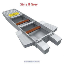Load image into Gallery viewer, Two styles of three-section L10.2-12.3ft vehicle-mounted stackable portable PE engineering plastic fishing boat(4 adults)+Free Ultimate Boating Companion Kit-NaturalMateriaStudio-NaturalMateriaStudio
