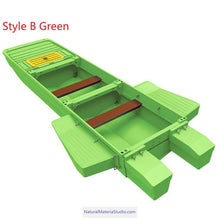 이미지를 갤러리 뷰어에 로드 , Two styles of three-section L10.2-12.3ft vehicle-mounted stackable portable PE engineering plastic fishing boat(4 adults)+Free Ultimate Boating Companion Kit-NaturalMateriaStudio-NaturalMateriaStudio
