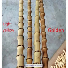 Load image into Gallery viewer, Unique Supplies Rare &amp; Precious Chaplin&amp;Arabic style bamboo root sticks L105cm(41.3")Dia.(1.1-1.8cm)-NaturalMateriaStudio-NaturalMateriaStudio
