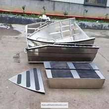 Load image into Gallery viewer, Unique Supply 2 sections L3.6-4.2meters Vehicle-mounted portable aluminum stackable boats (4-6adults)+Free Ultimate Boating Companion Kit-NaturalMateriaStudio-NaturalMateriaStudio
