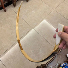 Cargar imagen en el visor de la galería, Unique Supply 4 Vaired Style Traditional Smoked Bamboo Horn Bow Core Semi-Finished Kit NaturalMateriaStudio
