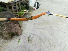 Cargar imagen en el visor de la galería, Unique Supply 4 Vaired Style Traditional Smoked Bamboo Horn Bow Core Semi-Finished Kit NaturalMateriaStudio
