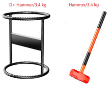Cargar imagen en el visor de la galería, SteelForce Pro High-Efficiency Heavy Duty Manual Log Splitter &amp; Large Dia. Bamboo Cutter with Safety Hammer Set NaturalMateriaStudio
