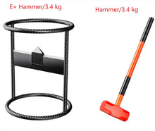 Cargar imagen en el visor de la galería, SteelForce Pro High-Efficiency Heavy Duty Manual Log Splitter &amp; Large Dia. Bamboo Cutter with Safety Hammer Set NaturalMateriaStudio
