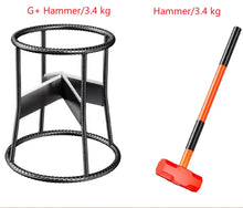 Cargar imagen en el visor de la galería, SteelForce Pro High-Efficiency Heavy Duty Manual Log Splitter &amp; Large Dia. Bamboo Cutter with Safety Hammer Set NaturalMateriaStudio
