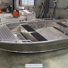 Load image into Gallery viewer, Unique Supply Custom Handmade Aluminum Alloy Boat / Speedboat / Fishing Boat / Rescue Boat / Farming Boat(Without Engine)-NaturalMateriaStudio-NaturalMateriaStudio
