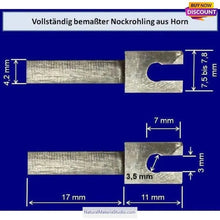 Cargar imagen en el visor de la galería, Unqiue supply Horn Insert Nocks for Bamboo/Wood Arrow Nock Making-NaturalMateriaStudio-NaturalMateriaStudio
