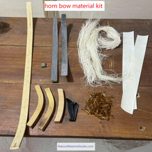 Lade das Bild in den Galerie-Viewer, Unique Supply Traditional Handmade Horn Bow Full Material Kit (5 Styles) Rare Ancient Craftsmanship-NaturalMateriaStudio-NaturalMateriaStudio
