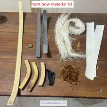Cargar imagen en el visor de la galería, Unique Supply Traditional Handmade Horn Bow Full Material Kit (5 Styles) Rare Ancient Craftsmanship-NaturalMateriaStudio-NaturalMateriaStudio
