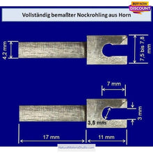 Cargar imagen en el visor de la galería, Unqiue supply Horn Insert Nocks for Bamboo/Wood Arrow Nock Making-NaturalMateriaStudio-NaturalMateriaStudio
