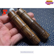 이미지를 갤러리 뷰어에 로드 , Vaired length of Dia. 2.3-2.5cm Golden Line Bamboo rods for defence/kung fu/martial arts/Walking /Hiking sticks/ski-NaturalMateriaStudio-NaturalMateriaStudio
