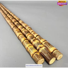 이미지를 갤러리 뷰어에 로드 , Vaired length of Dia. 2.3-2.5cm Golden Line Bamboo rods for defence/kung fu/martial arts/Walking /Hiking sticks/ski-NaturalMateriaStudio-NaturalMateriaStudio
