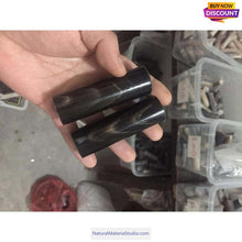 이미지를 갤러리 뷰어에 로드 , Vaired shapes 3x6.5cm of Square/Roll/Tips Water Black Buffalo Horn Material for Pipe Makers and Artisans-NaturalMateriaStudio-NaturalMateriaStudio
