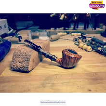 Cargar imagen en el visor de la galería, Vaired shapes 3x6.5cm of Square/Roll/Tips Water Black Buffalo Horn Material for Pipe Makers and Artisans-NaturalMateriaStudio-NaturalMateriaStudio
