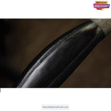 Cargar imagen en el visor de la galería, Vaired size 5x20cm Water Black Bufallo horn Scales for making bow/knife handles ring/eyeglass frame-NaturalMateriaStudio-NaturalMateriaStudio
