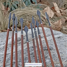 Indlæs billede til gallerivisning Premium Vintage Style High Carbon Steel Arrowheads Screw-In Broadheads for OD7.8mm Arrows-NaturalMateriaStudio-NaturalMateriaStudio
