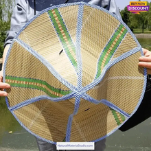 Load image into Gallery viewer, Wide-brimmed foldable straw hats Dia.36-46cm for men and women for fishman-NaturalMateriaStudio-NaturalMateriaStudio
