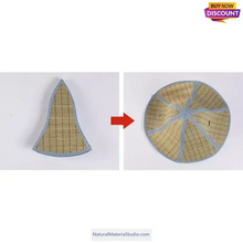 Load image into Gallery viewer, Wide-brimmed foldable straw hats Dia.36-46cm for men and women for fishman-NaturalMateriaStudio-NaturalMateriaStudio
