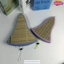 Load image into Gallery viewer, Wide-brimmed foldable straw hats Dia.36-46cm for men and women for fishman-NaturalMateriaStudio-NaturalMateriaStudio
