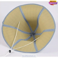 Load image into Gallery viewer, Wide-brimmed foldable straw hats Dia.36-46cm for men and women for fishman-NaturalMateriaStudio-NaturalMateriaStudio
